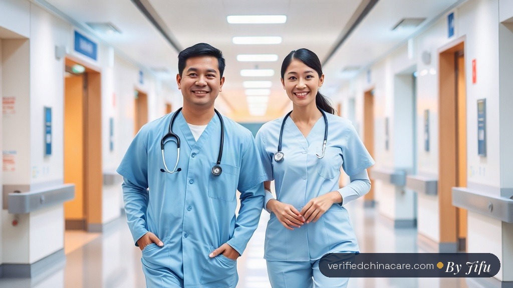 GCC patient receiving advanced cancer treatment at a JCI-accredited hospital in Shanghai — Middle East medical tourism guide